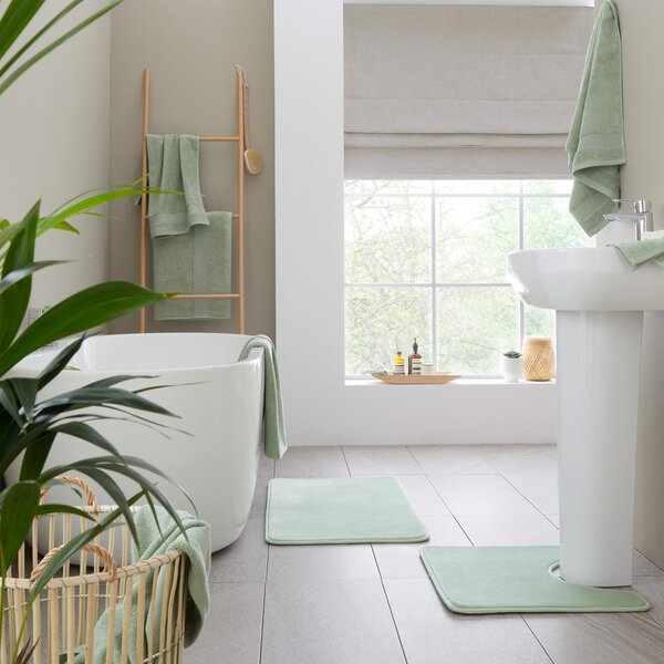 Zelené froté bavlněné ručníky a osušky v sadě 6 ks Anti-Bacterial – Catherine Lansfield