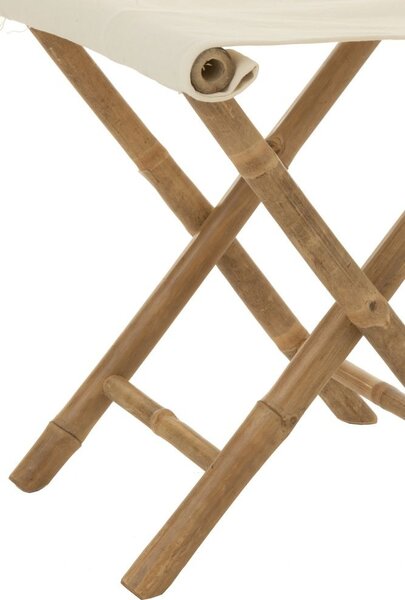 Přírodní bambusová stolička Bamboo Pliable - 40*40*42cm - J-Line by Jolipa