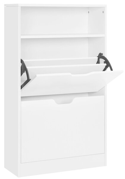 VYKLÁPĚCÍ BOTNÍK, bílá, 60/102/24 cm Boxxx - Online Only šatny & botníky, Online Only