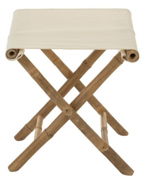Přírodní bambusová stolička Bamboo Pliable - 40*40*42cm - J-Line by Jolipa