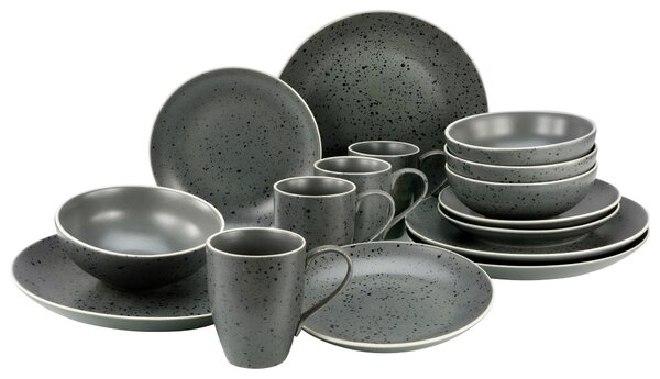 KOMBINOVANÁ SOUPRAVA, 16dílné, kamenina Creatable - Online Only nádobí, Online Only
