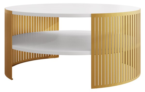 Konferenční stolek Zinzit Gold, Barva: zlatá / kašmír 5903211413032