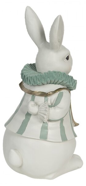 Dekorace králík se zlatým srdíčkem - 17*14*33 cm - Clayre & Eef