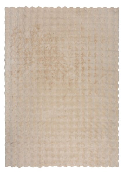 Krémová syntetická kožešina 80x150 cm Waffle Faux Fur – Flair Rugs