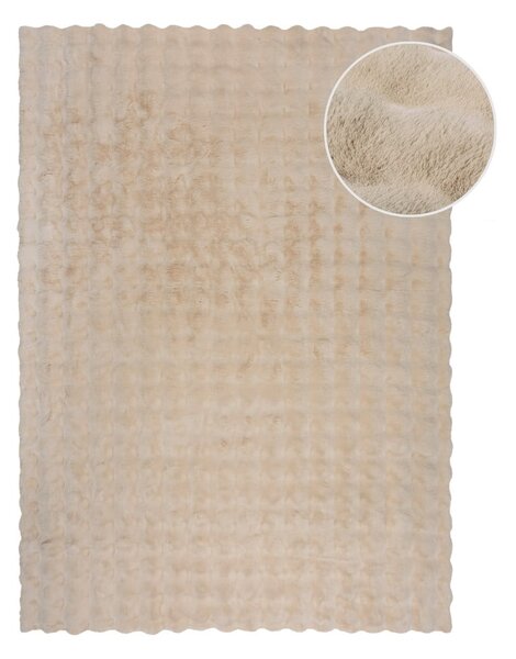 Krémová syntetická kožešina 80x150 cm Waffle Faux Fur – Flair Rugs