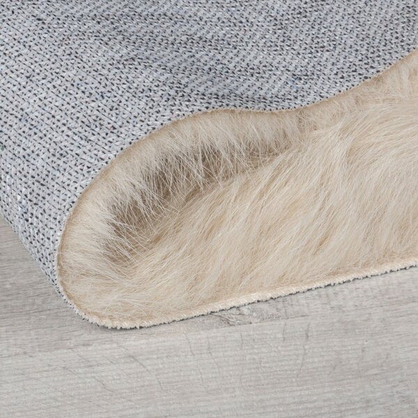 Krémová syntetická kožešina 80x150 cm Waffle Faux Fur – Flair Rugs