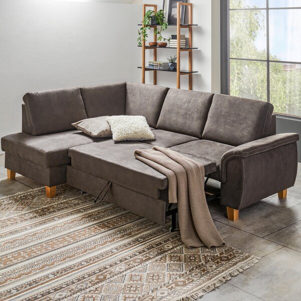 ROHOVÁ SEDAČKA, textil, hnědá Cantus - Sedací soupravy