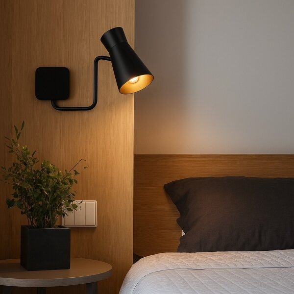 Argon 8880 - Nástěnná lampa LORD 1xE14/7W/230V černá