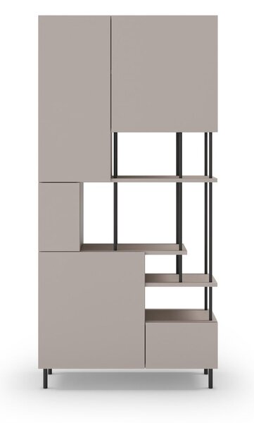 Krémová knihovna 84x175 cm Perla – Marckeric