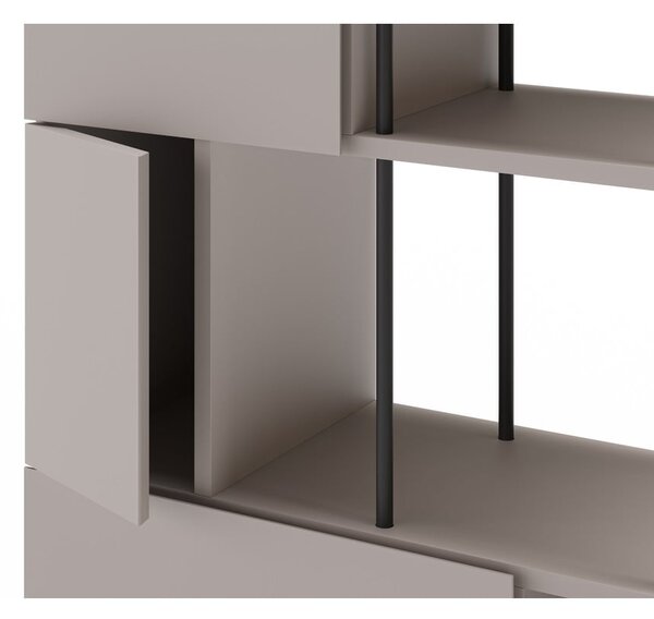 Krémová knihovna 84x175 cm Perla – Marckeric