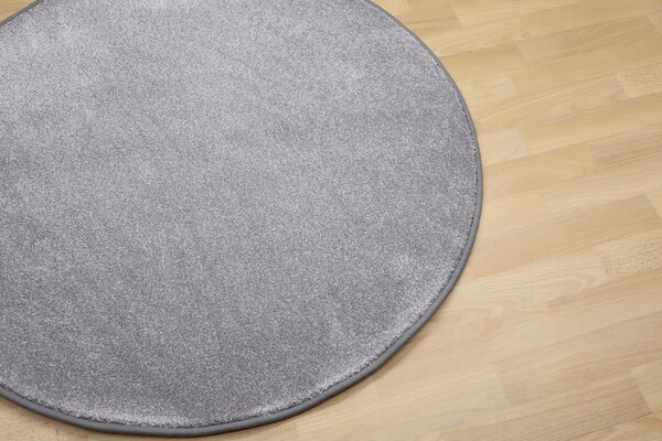 Vopi, Kusový koberec Apollo Soft šedý kruh, 150x150 (průměr) kruh, šedá, chodba / předsíň