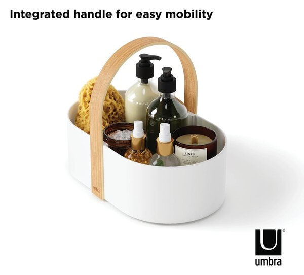 Bílý koupelnový organizér Bellwood – Umbra
