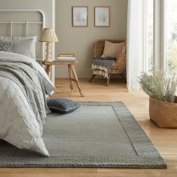 Flair Rugs, Kusový koberec Rue Plait Grey, 120x170, šedá, ložnice