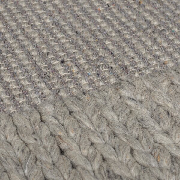 Flair Rugs, Kusový koberec Rue Plait Grey, 120x170, šedá, ložnice
