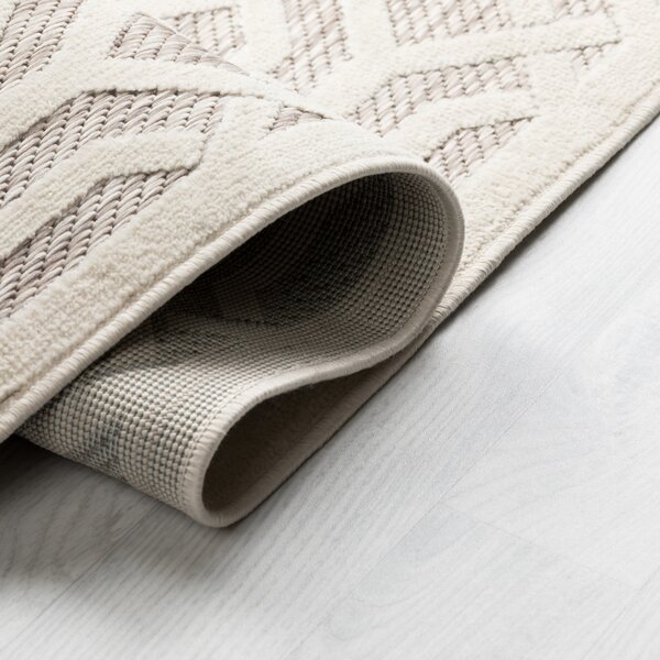 Flair Rugs, Kusový koberec Piatto Mataro Natural – na ven i na doma, 200x290, béžová, chodba / předsíň