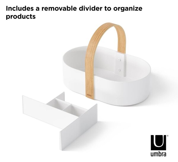 Bílý koupelnový organizér Bellwood – Umbra
