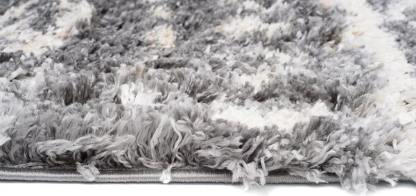 Makro Abra Kusový Běhoun Shaggy AZTEC FN28A Tmavě Šedý Rozměr: 80x200 cm