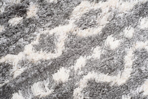 Makro Abra Kusový Běhoun Shaggy AZTEC FN28A Tmavě Šedý Rozměr: 80x200 cm