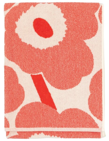 Marimekko Ručník Unikko, růžovo-červený