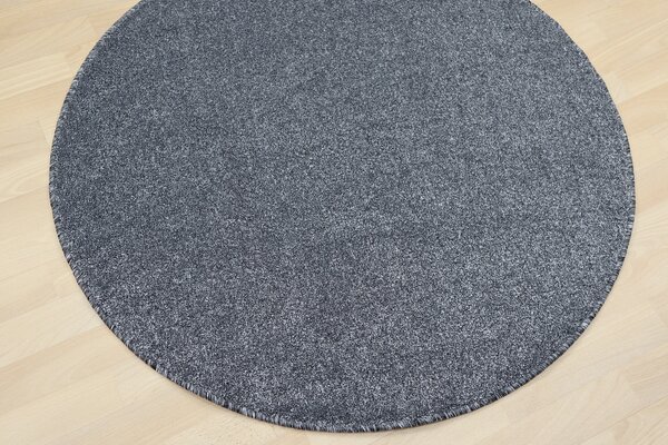 Vopi, Kusový koberec Apollo Soft antra kruh, 80x80 (průměr) kruh, šedá, chodba / předsíň