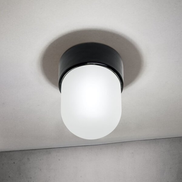 Orion - Stropní svítidlo OSTIA 1xE27/40W/230V pr. 9,8 cm černá