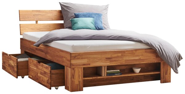 POSTEL, 140/200 cm divoký dub Carryhome - Jednolůžkové postele