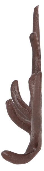 Hnědý kovový nástěnný věšák Antlers – Esschert Design