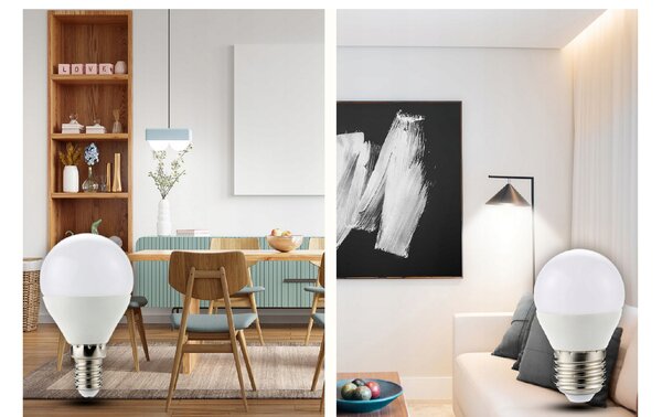 LED žárovka - E27 - G45 - 1W - 85Lm - koule - neutrální bílá BERGE