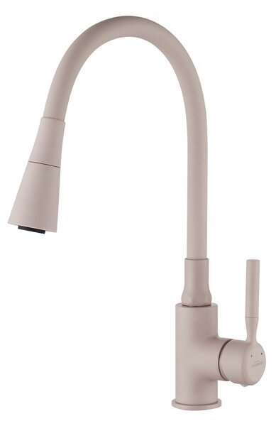 Invena Hula, vysoká dřezová baterie 2-funkční, béžová, INV-BZ-85-P03-L