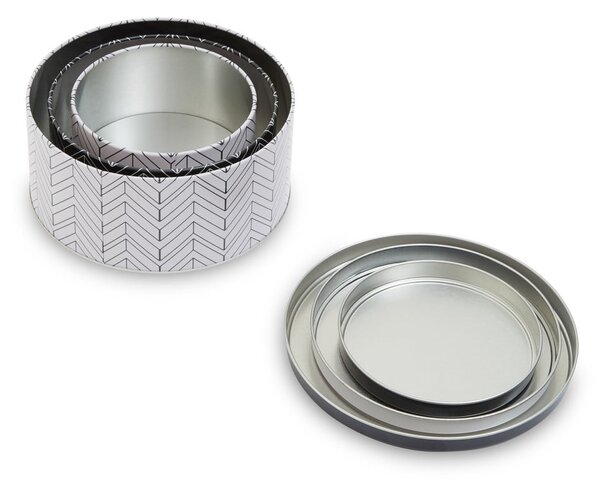 Kovové dózy na potraviny v sadě 3 ks Urban – Premier Housewares