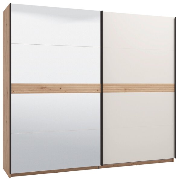 SKŘÍŇ S POSOUVACÍMI DVEŘMI, kašmírová, dub artisan, 245/217/62 cm Xora - Šatní skříně