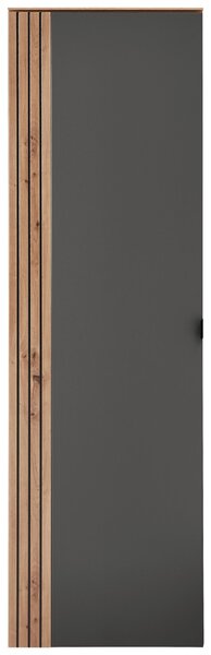 SKŘÍŇ NA ODĚV, barvy grafitu, dub artisan, 55/179/37 cm Voleo - Šatní skříně