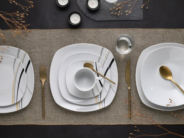 KOMBINOVANÁ SOUPRAVA, 30dílné, kamenina Creatable - Online Only nádobí, Online Only