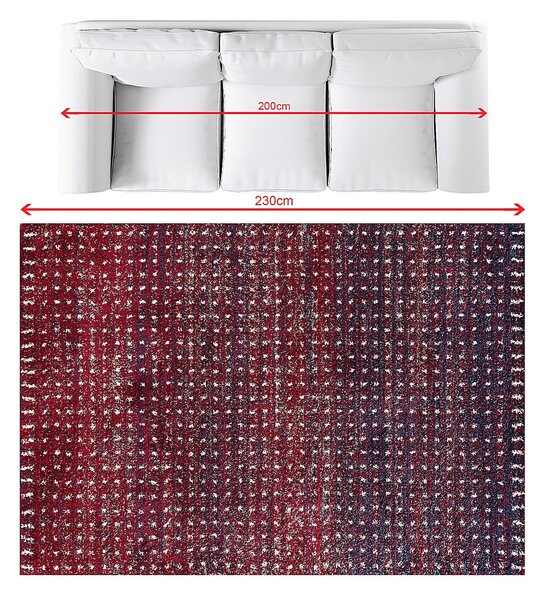 Koberec Royal cherry red/navy 160x230cm