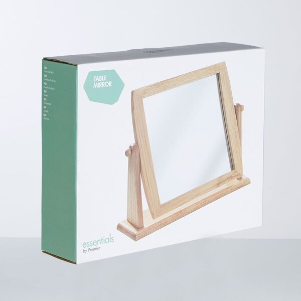Zrcadlo s dřevěným rámem 33x27 cm – Premier Housewares