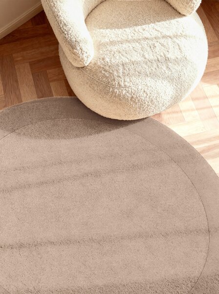 Villeroy & Boch, Kusový koberec Villeroy & Boch Kari 106282 Beige kruh, 150x150 (průměr) kruh, béžová, ložnice