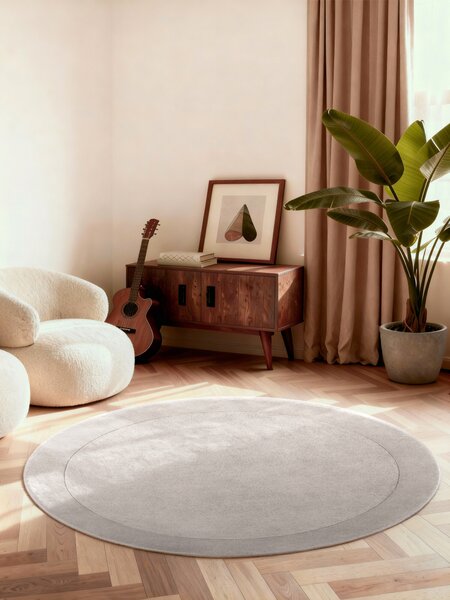 Villeroy & Boch Kusový koberec Kivi 106283 Grey kruh, 150x150 (průměr) kruh, šedá, ložnice