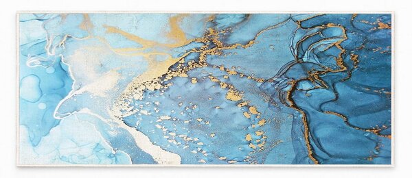 Modrý pratelný koberec 80x150 cm Blue Waves – Oyo Concept