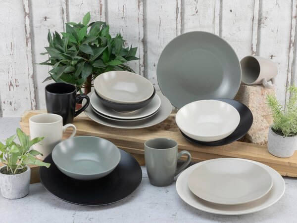 KOMBINOVANÁ SOUPRAVA, 16dílné, kamenina Creatable - Online Only nádobí, Online Only