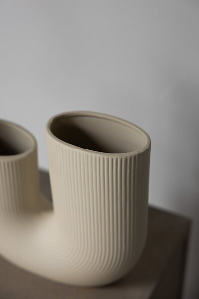 Porcelánová váza STRÅVALLA Beige
