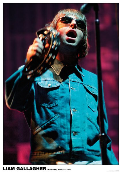 Plakát, Obraz - Liam Gallagher - Oasis Glasgow 2000, (84.1 x 59.4 cm)