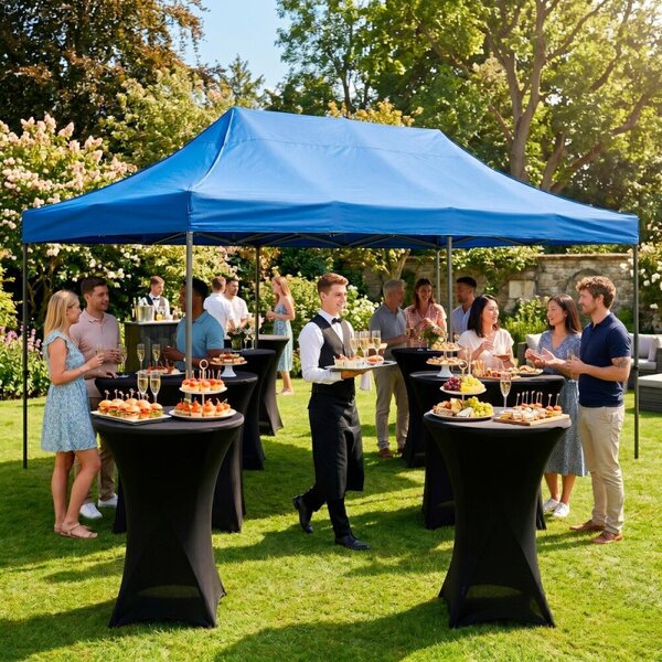 Párty stan 3x6 m SPRINGOS GP0007 modrý