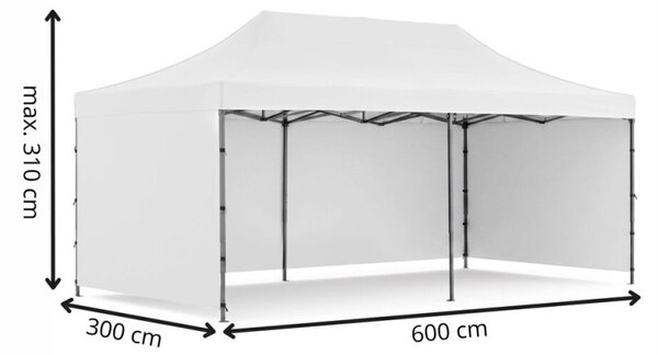 Párty stan 3x6 m SPRINGOS GP0006 bílý