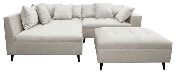 ROHOVÁ SEDAČKA, textil, světle šedá MID.YOU - Sedací soupravy, Online Only