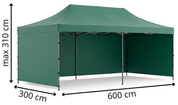 Párty stan 3x6 m SPRINGOS GP0009 zelený