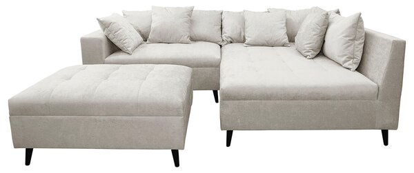 ROHOVÁ SEDAČKA, textil, světle šedá MID.YOU - Sedací soupravy, Online Only