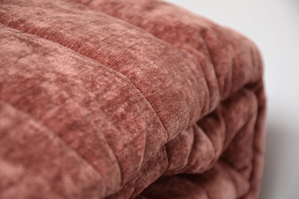 Textil Antilo Přehoz na postel Nantes Terra, terakotová, elegantní Rozměr: 250x270 cm