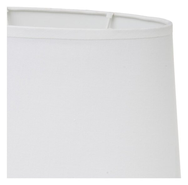 Bílá keramická stolní lampa s textilním stínidlem (výška 30 cm) – Casa Selección