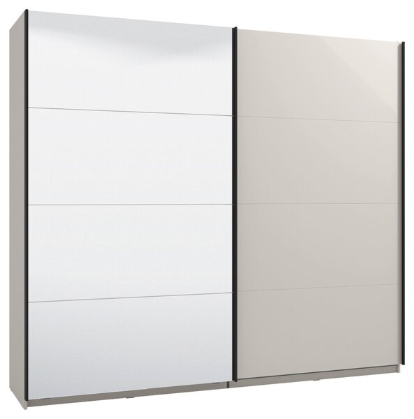 SKŘÍŇ S POSOUVACÍMI DVEŘMI, kašmírová, 245/217,5/62 cm Xora - Šatní skříně
