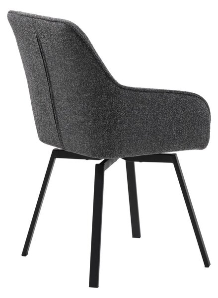 Šedá jídelní židle Alma – Unique Furniture